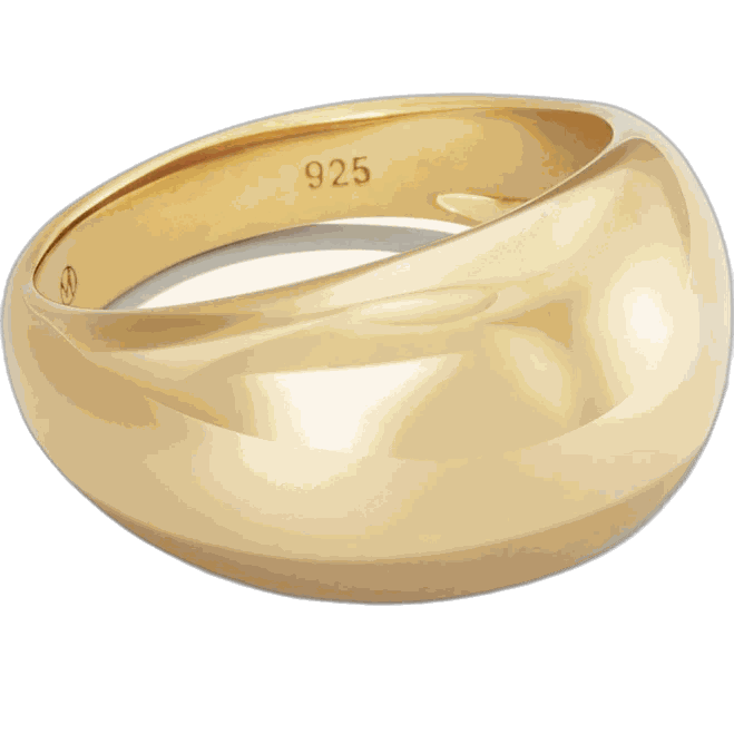 Mejuri Gold Vermeil Dome Ring