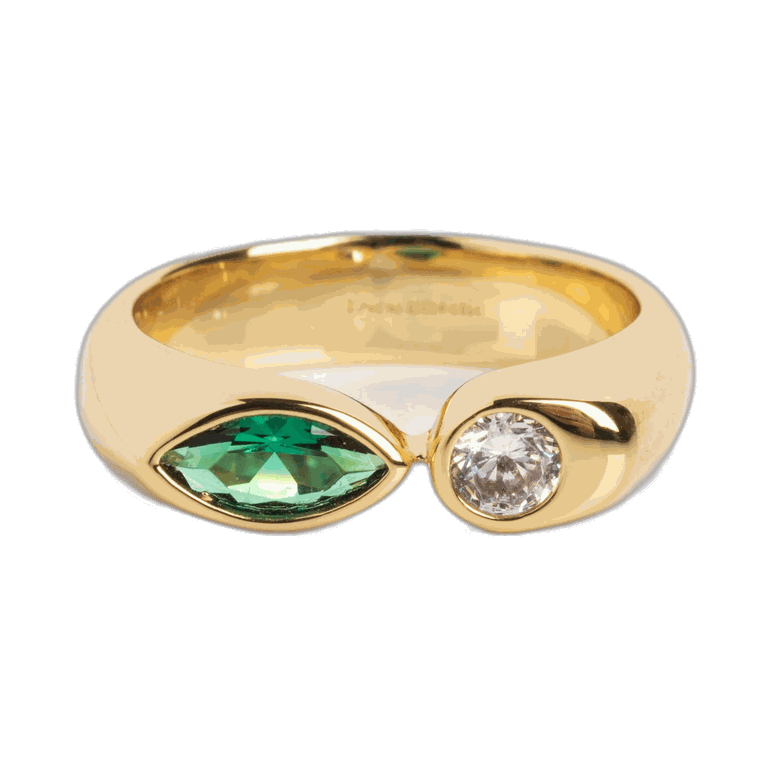 For You, With Love Bold Toi Et Moi Pinky Ring