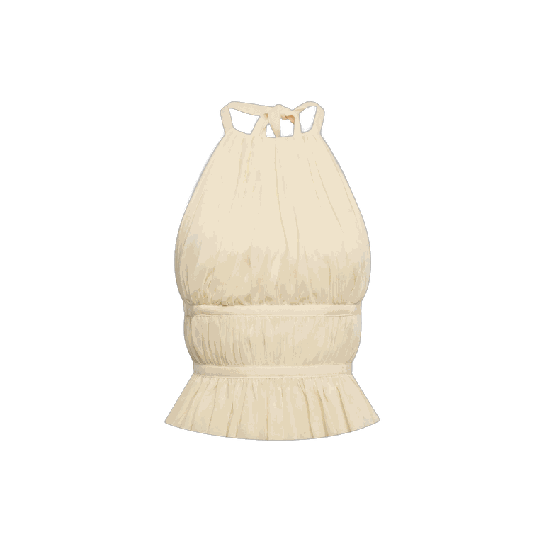 Tae Park Chiffon Wrap Top - Ivory