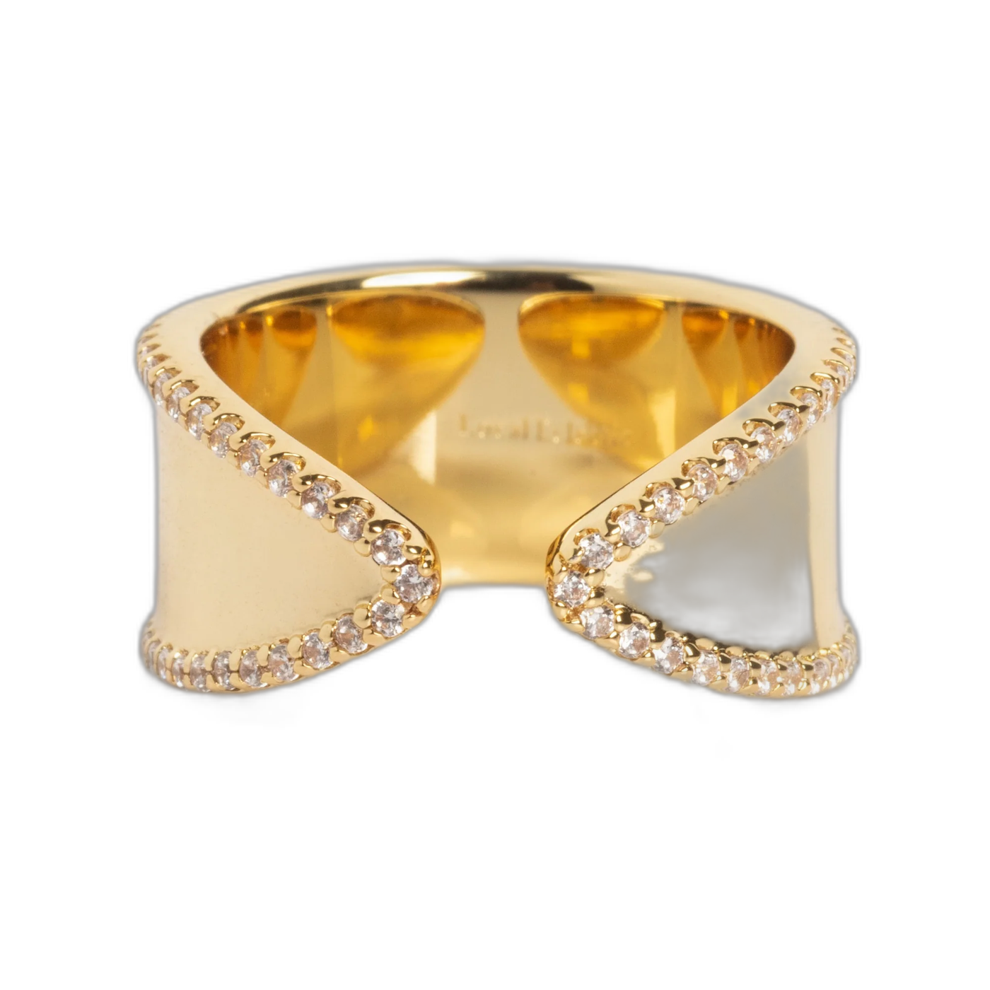 For You, With Love Open Front Cigar Pinky Ring