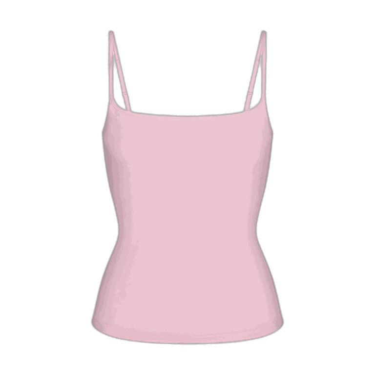 SKIMS COTTON JERSEY SCOOP NECK CAMI | CHERRY BLOSSOM