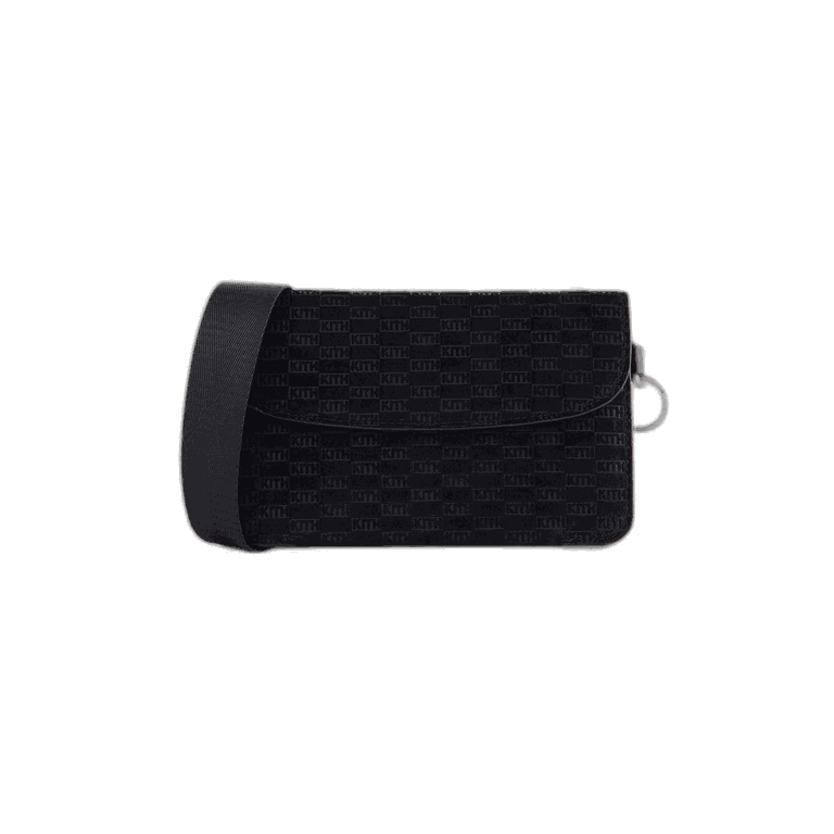 Kith Monogram Suede Envelope K20 Bag - Black