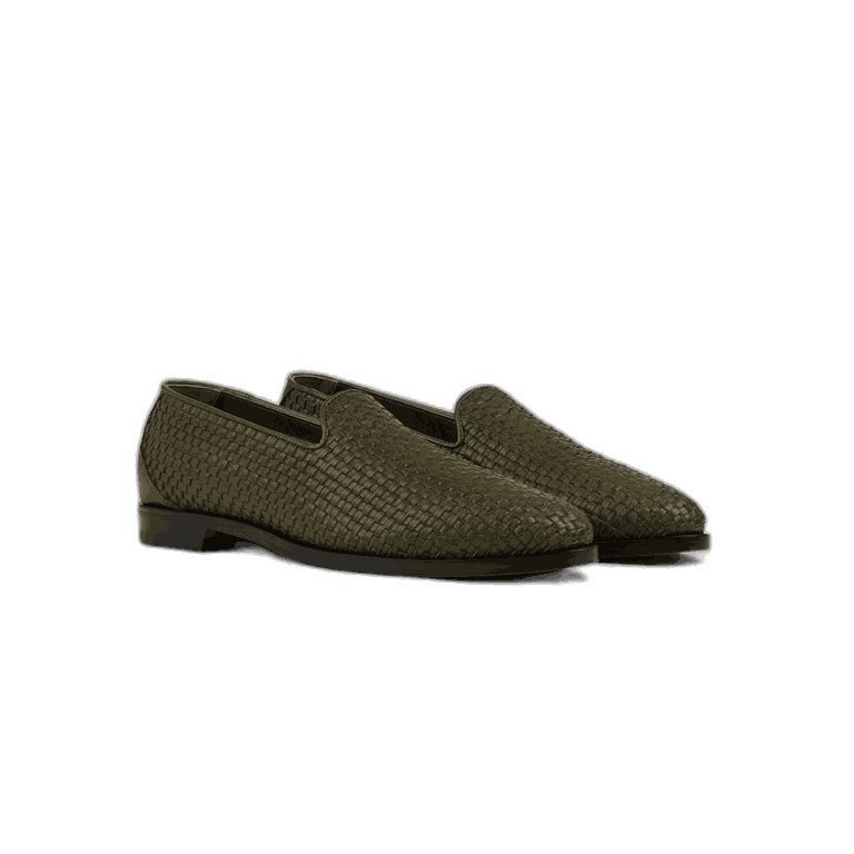 Aimé Leon Dore Leather Raffia Loafer