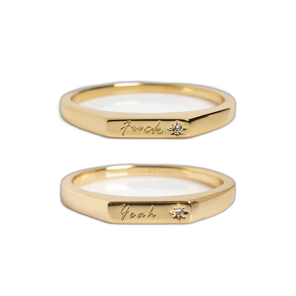 For You, With Love Tiny Conversation Stacking Ring