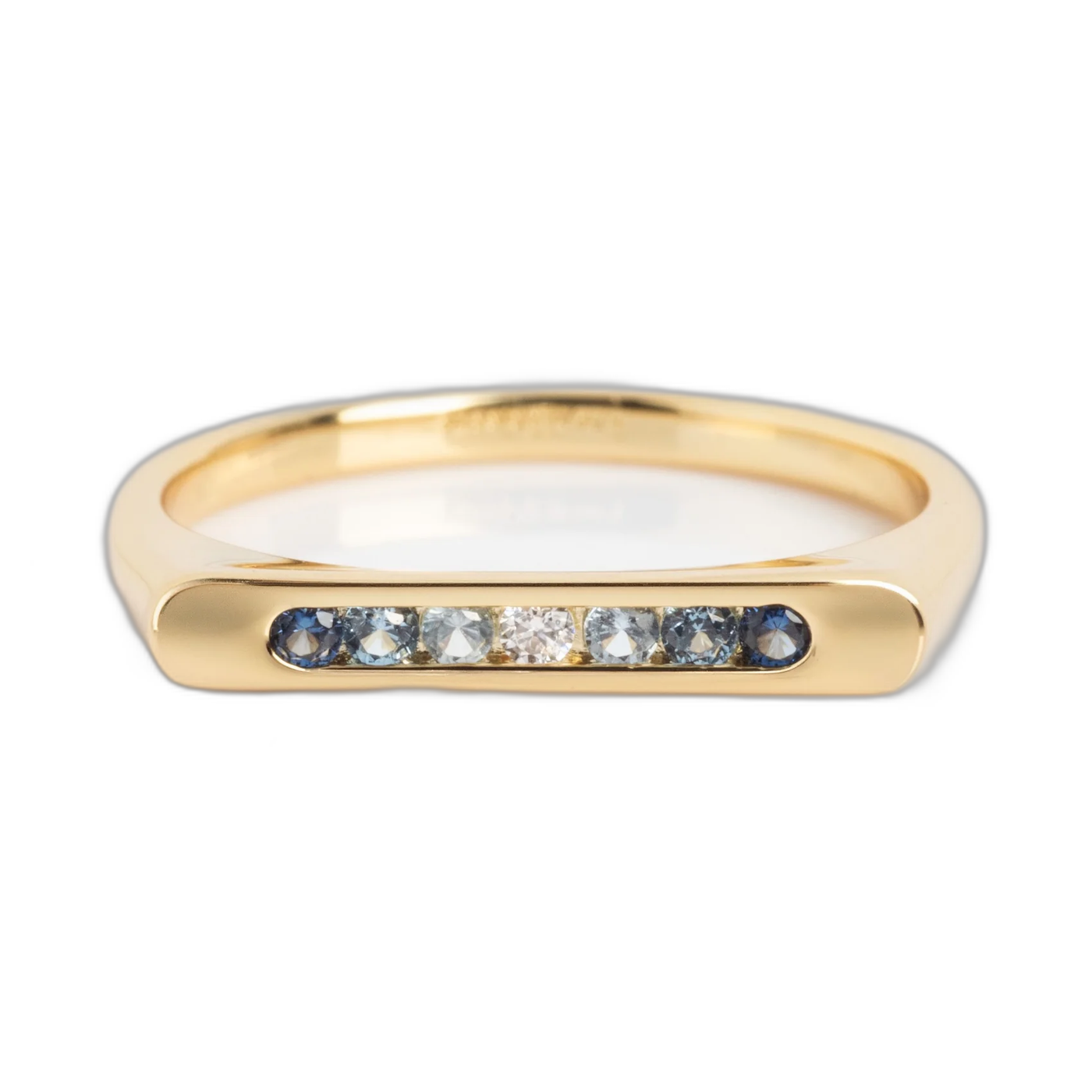 For You, With Love Pave Bar Pinky Ring