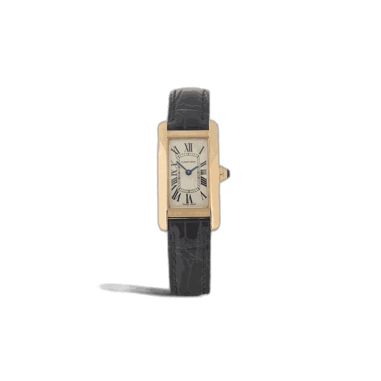 What Goes Around Comes Around WGACA Cartier Tank Americaine Watch 35mm - Silver/ Rose Gold