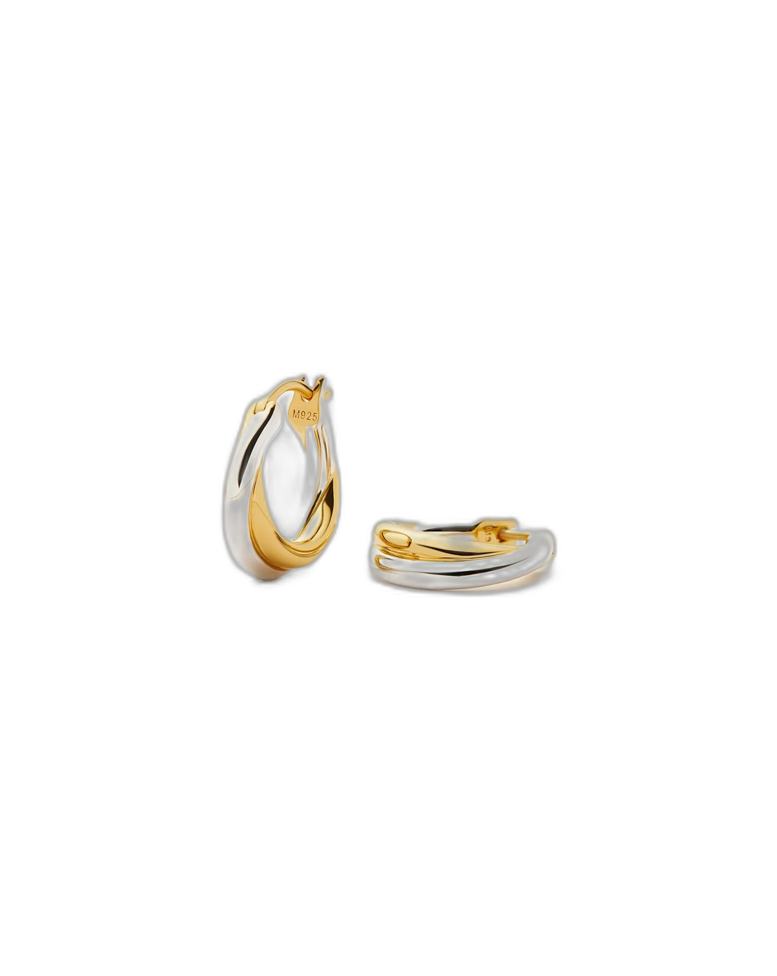 Missoma Lucy Williams Entwine Small Hoop Earrings | Mixed Metal