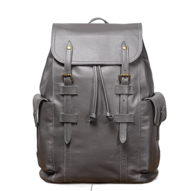 Babylon Leather Large Capacity Top Grain Leather Backpack