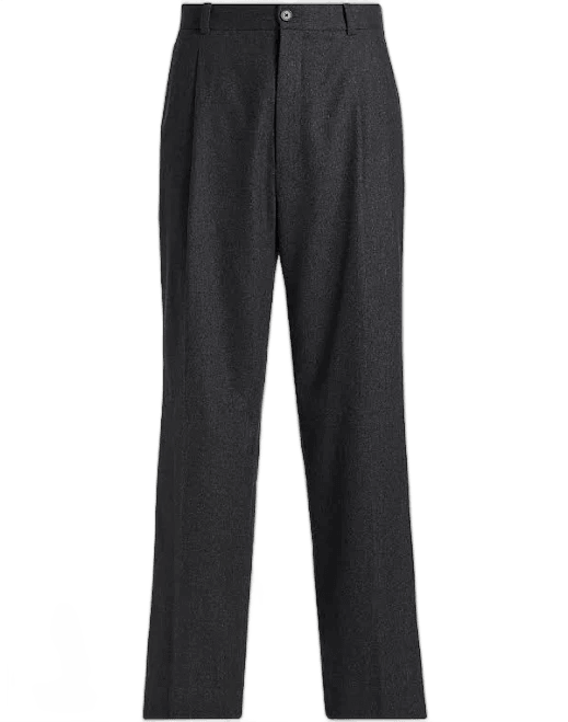 Saks Fifth Avenue Theory Men's Cashmere Flannel Relaxed-Fit Pleated Trousers
