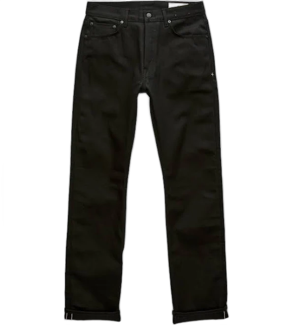 Blue Owl Imogene + Willie "Willie" 13oz Black Selvedge Denim - Classic Straight Fit 35