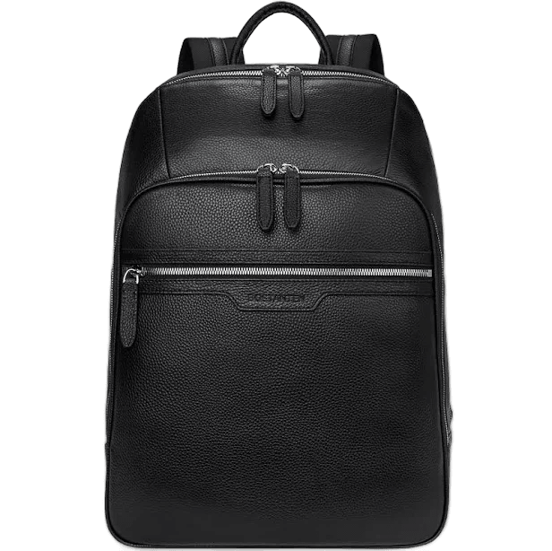 Bostanten Leather Backpack for 15.6 inch Laptop