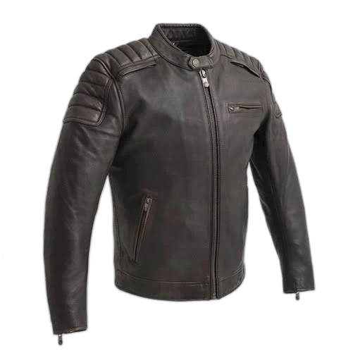 Leatherboundonline Crusader Men's Leather Motorcycle Jacket