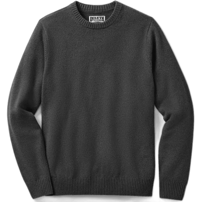 Duluth Trading Company Men's Lambswool Crew Sweater