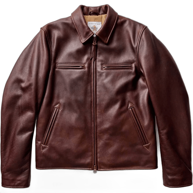 H&M Taylor Stitch Men's Leather Moto Jacket