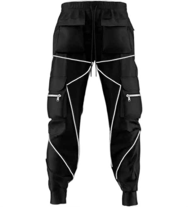Techwearofficial Techwear Men's Reflective Combat Cargo Pants