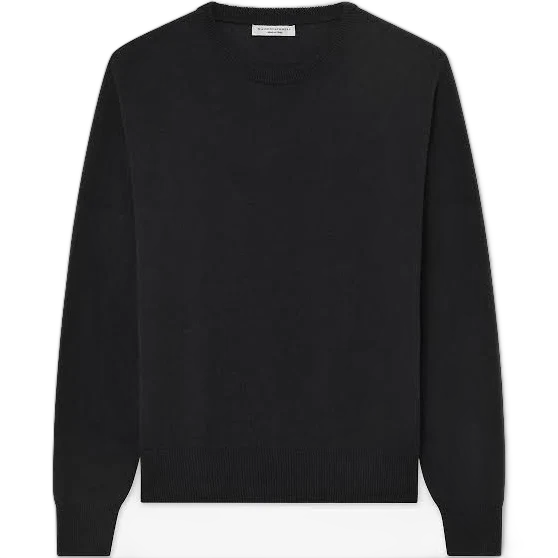 MaisonCashmere Men's Saxon Merino Crew Neck Sweater Made in Italy