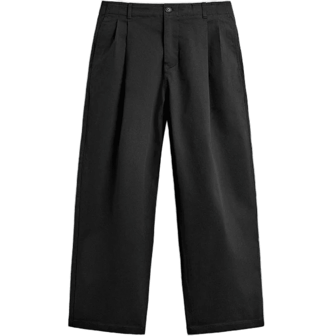 Zara Men's Pleated Wide Fit Pants