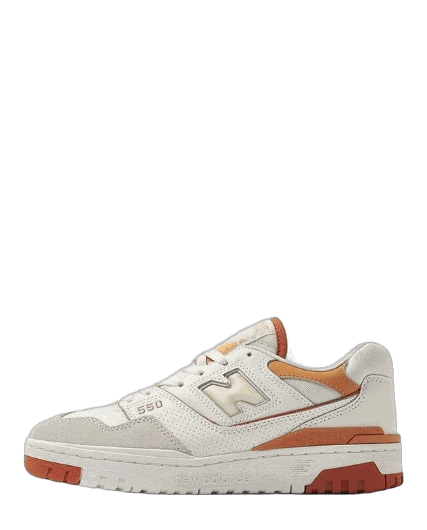 New Balance 550 "au Lait" Men Sneakers - White/gray/orange