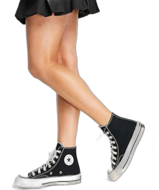 Converse Chuck 70 Hi canvas sneakers in black