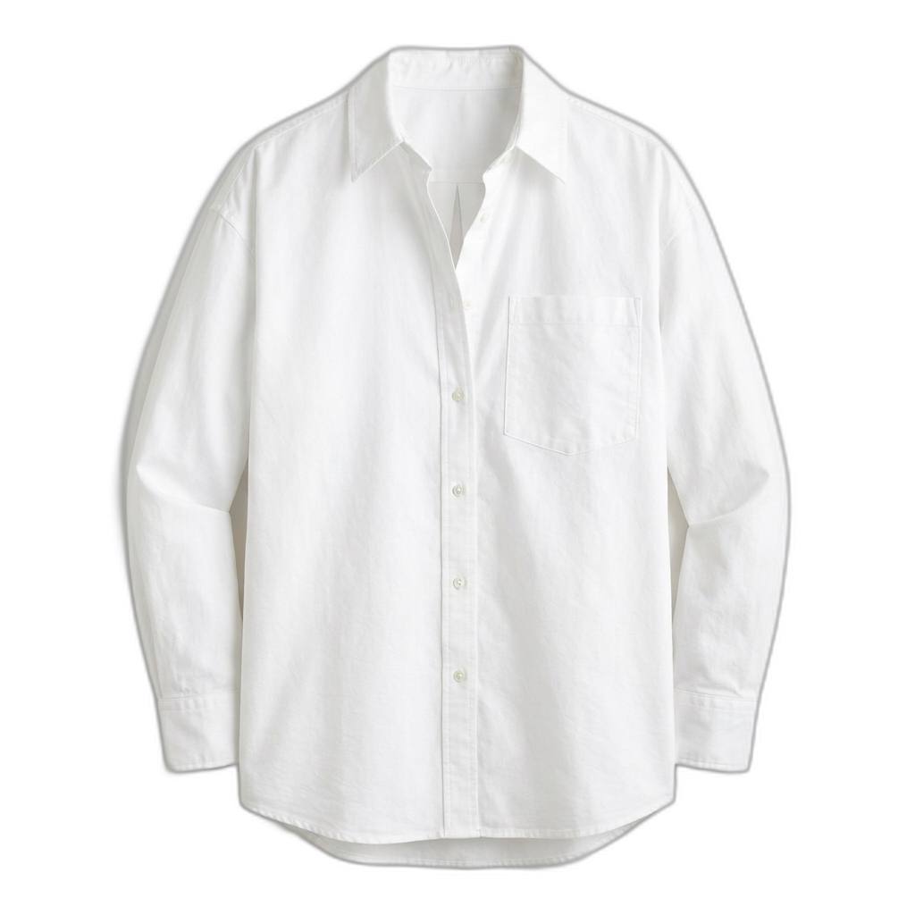 J.Crew Women's Étienne oversized shirt in lightweight oxford (Size Large)