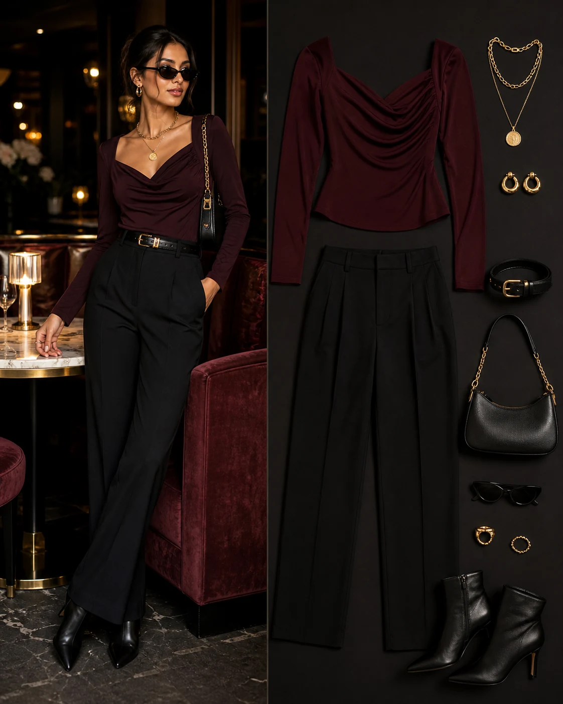 Weekend soft layers editorial outfit preview